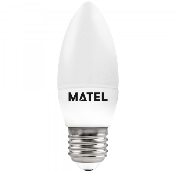 Bomb.led vela e27  6w.fria (caja de 10 unidades)