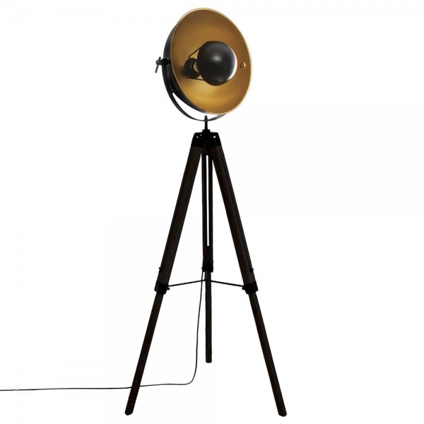 Lampara tripode modelo 'loft lahti' negro e27 156,5 x 65 x 57cm