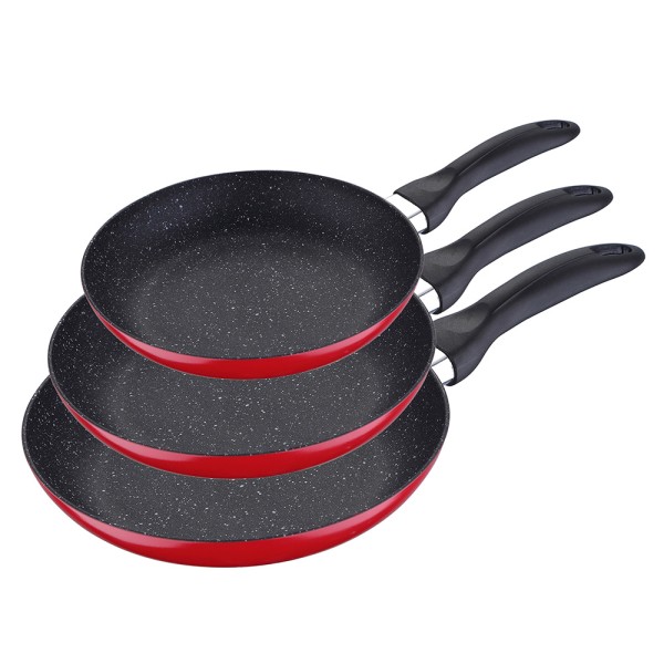 Set 3 sartenes aluminio prensado ø16 / ø20 / ø24 cm
