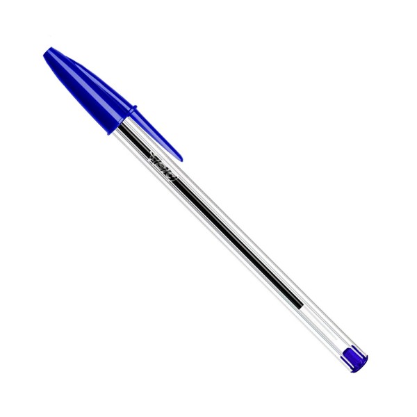 Bolígrafos cristal azul, 50 uds